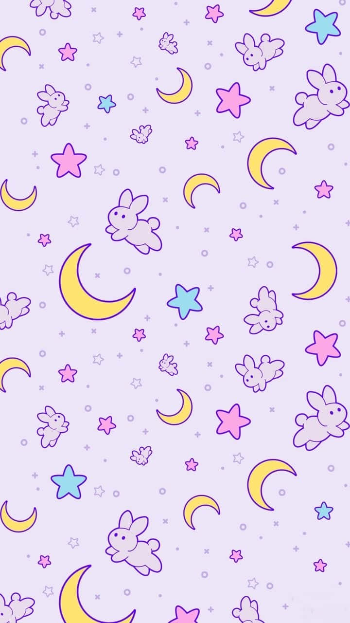 Sailor Moon, pastel purple, crescent moons, HD Phone Wallpaper