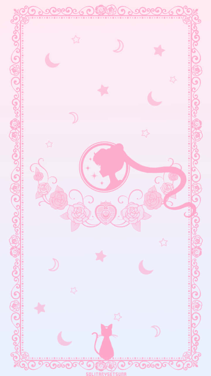 Pastel Sailor Moon, pink, blue, HD Phone Wallpaper