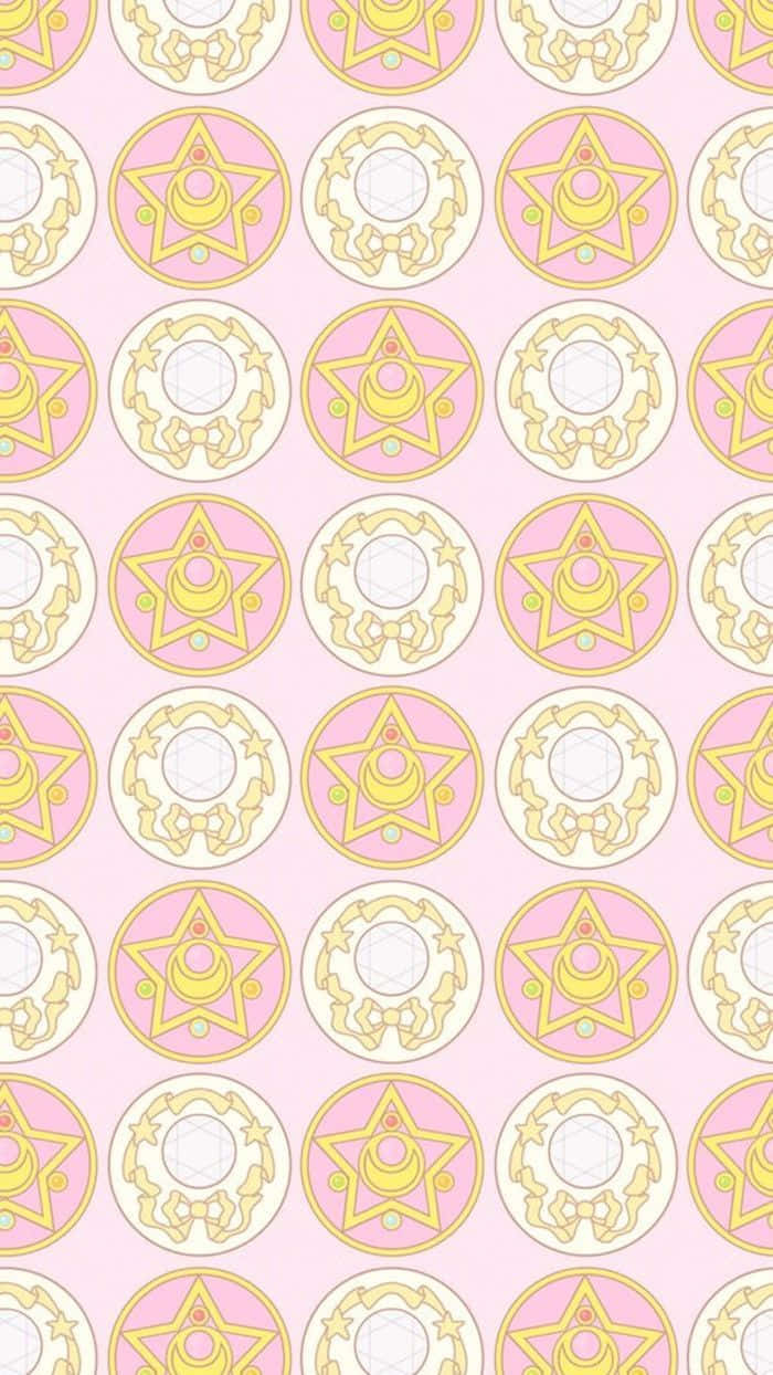 Sailor Moon, pink, yellow, SD Phone Wallpaper