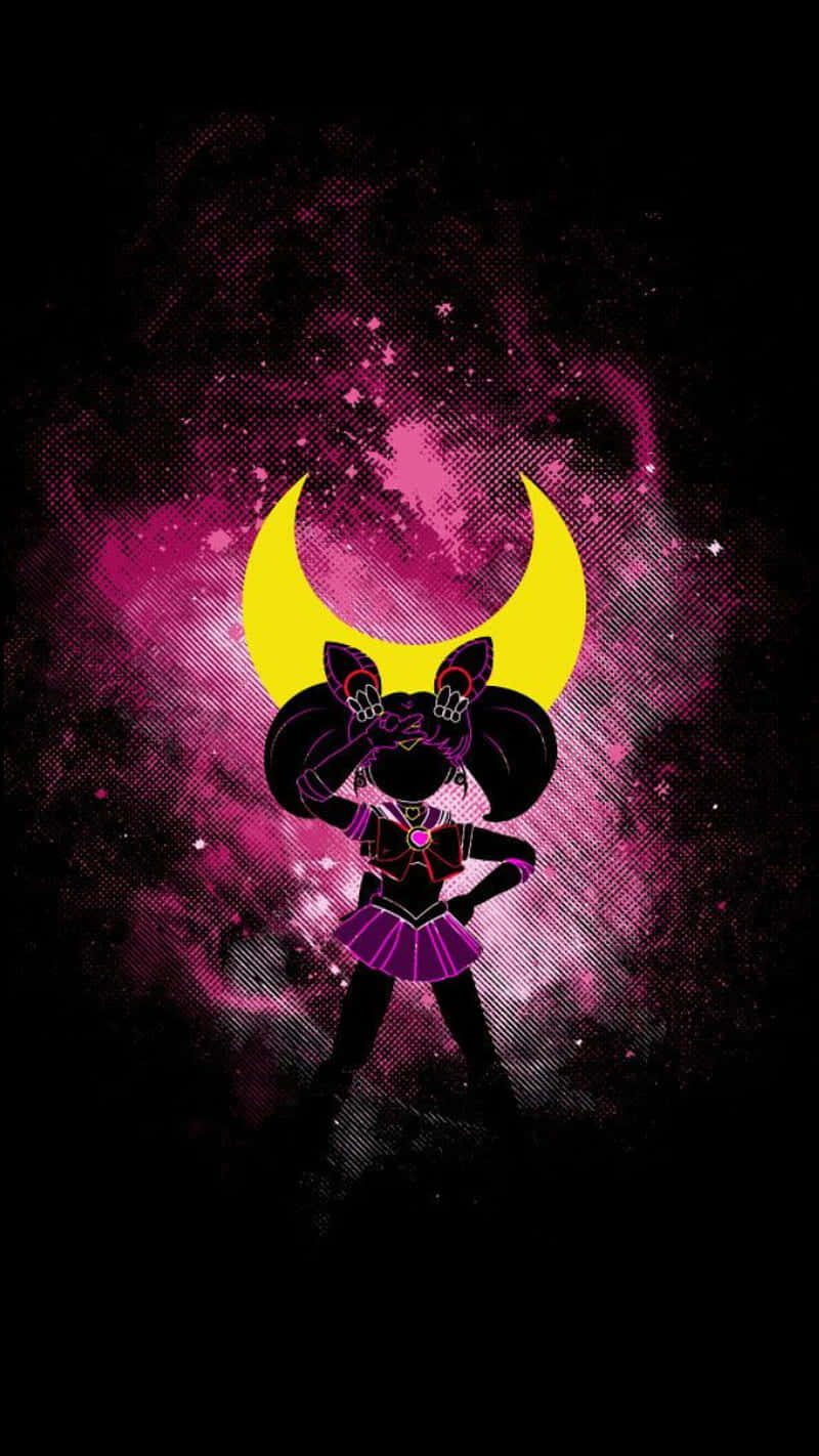 Sailor Moon, Pink Sailor Moon Cosmic Backdrop, bunny ears, HD Phone Wallpaper