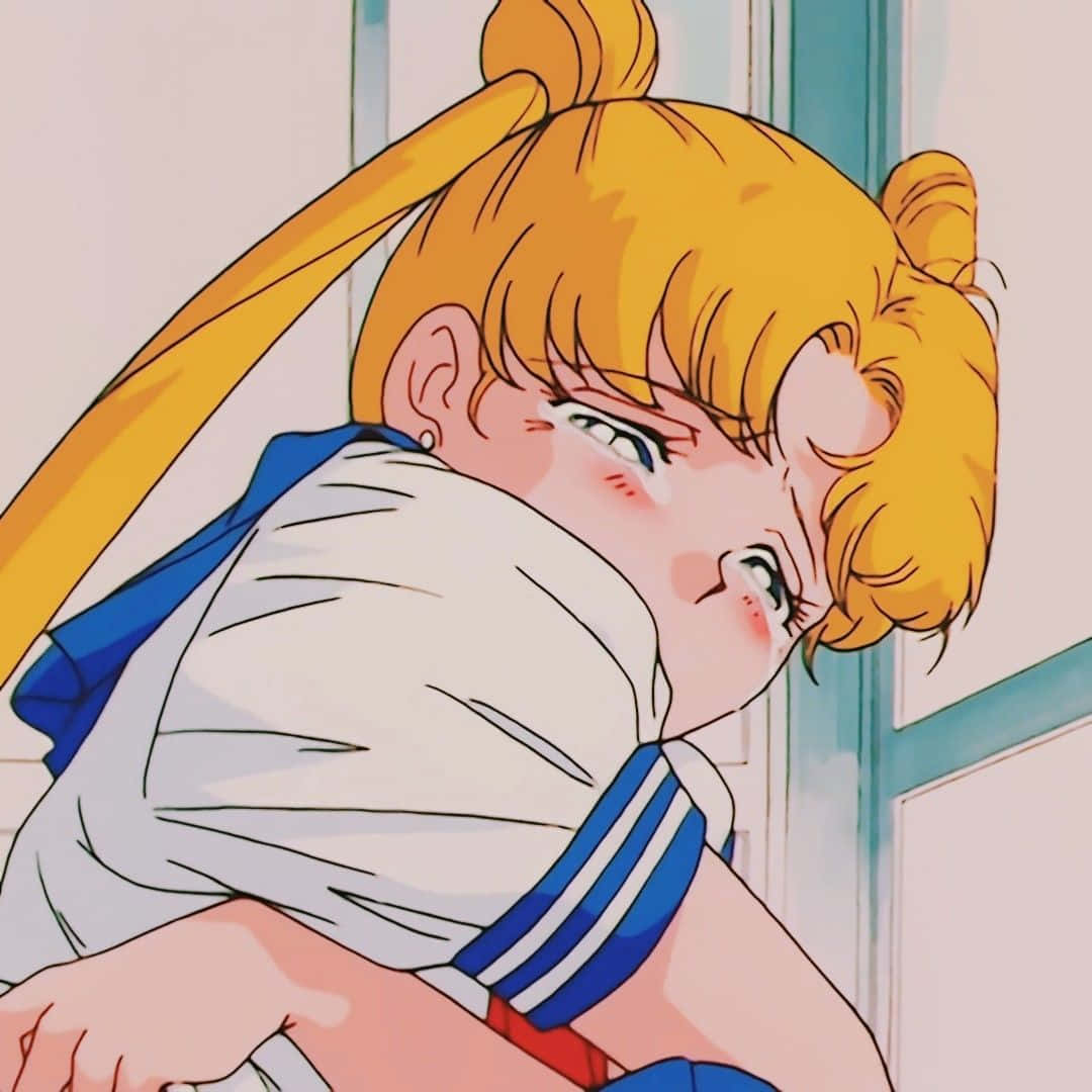 Sailor Moon, blonde pigtails, sailor uniform, SD Desktop Wallpaper