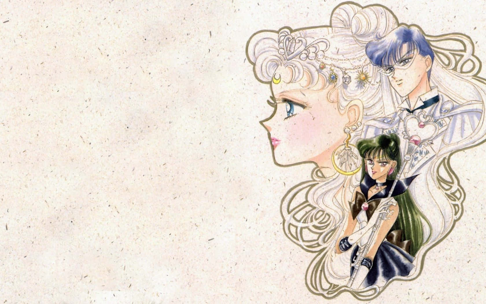 Pastel Sailor Moon, Sailor Pluto, sailor uniforms, HD Desktop Wallpaper