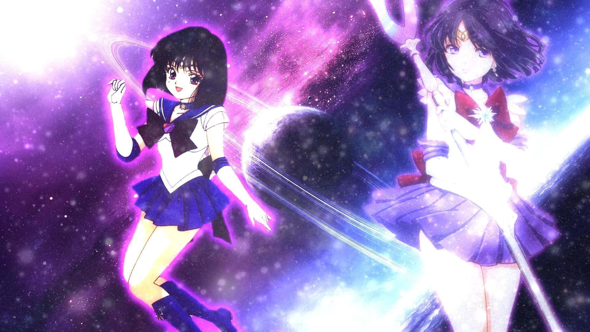 Sailor Saturn, anime girls, sailor uniforms, Full HD Desktop Wallpaper
