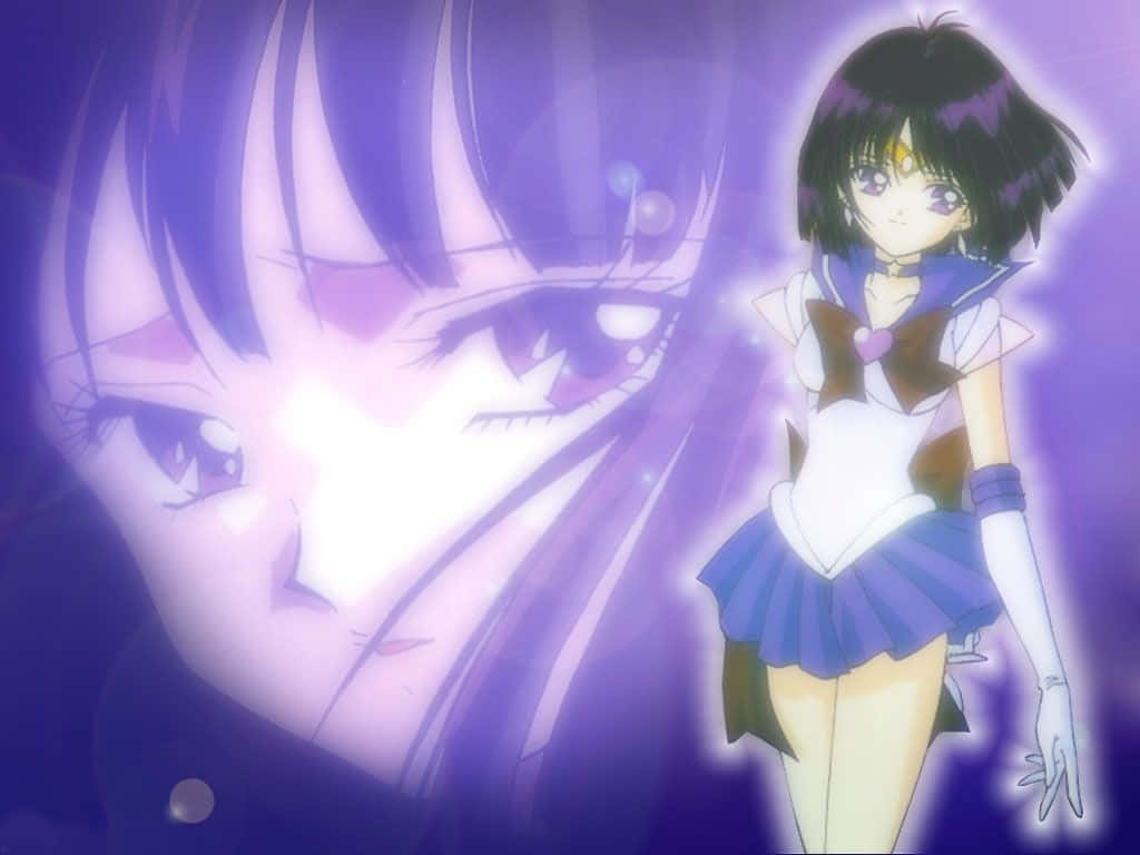 sailor saturn, sailor moon, purple-hued face, SD Desktop Wallpaper