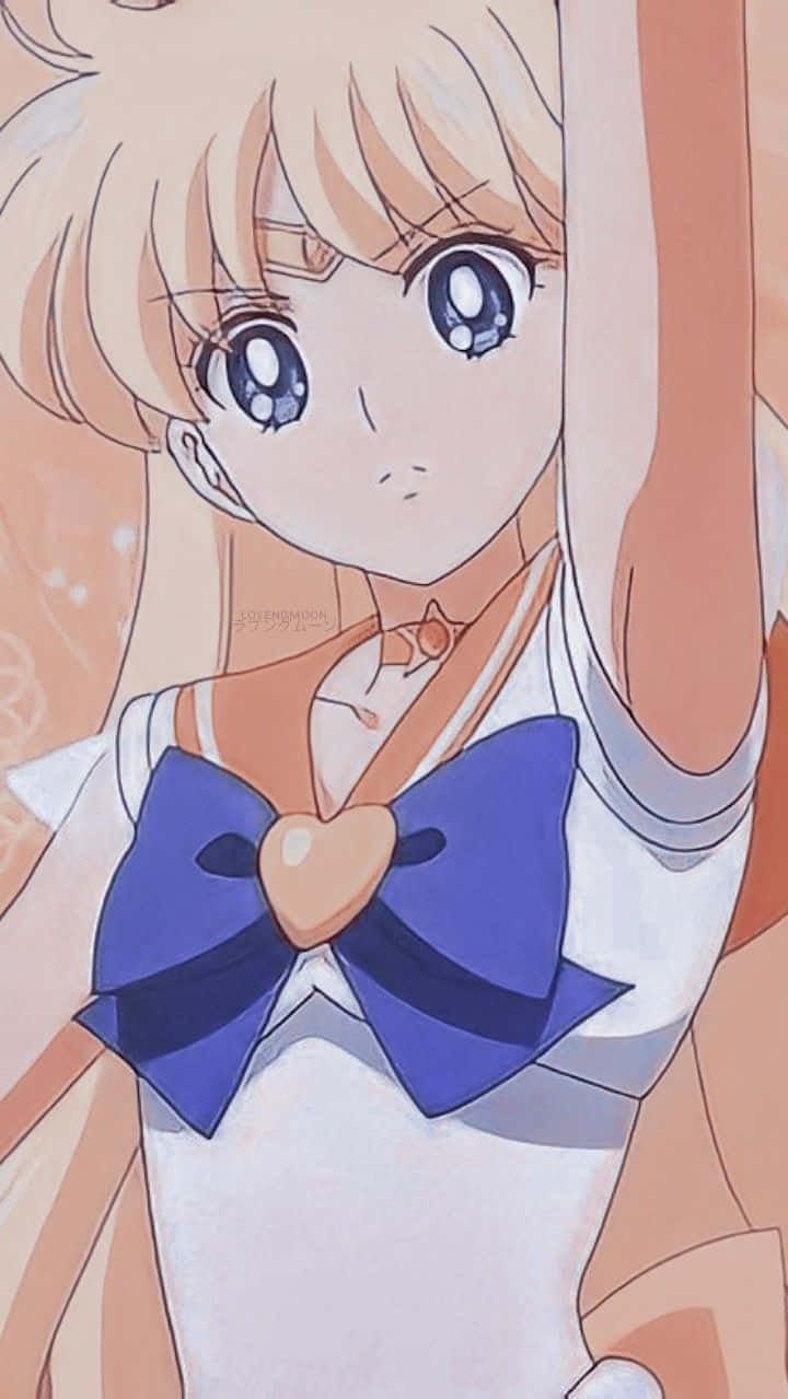 Sailor Venus, anime girl, blonde hair, SD Phone Wallpaper