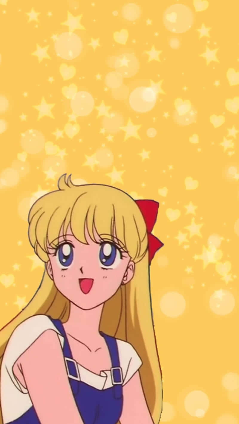Sailor Venus, blonde hair, blue eyes, HD Phone Wallpaper