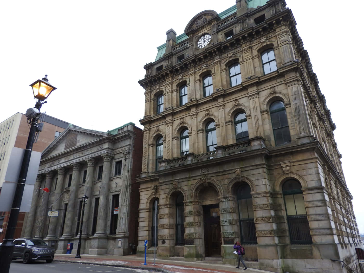 historic architecture, Saint John Canada, stone building, HD Desktop Wallpaper