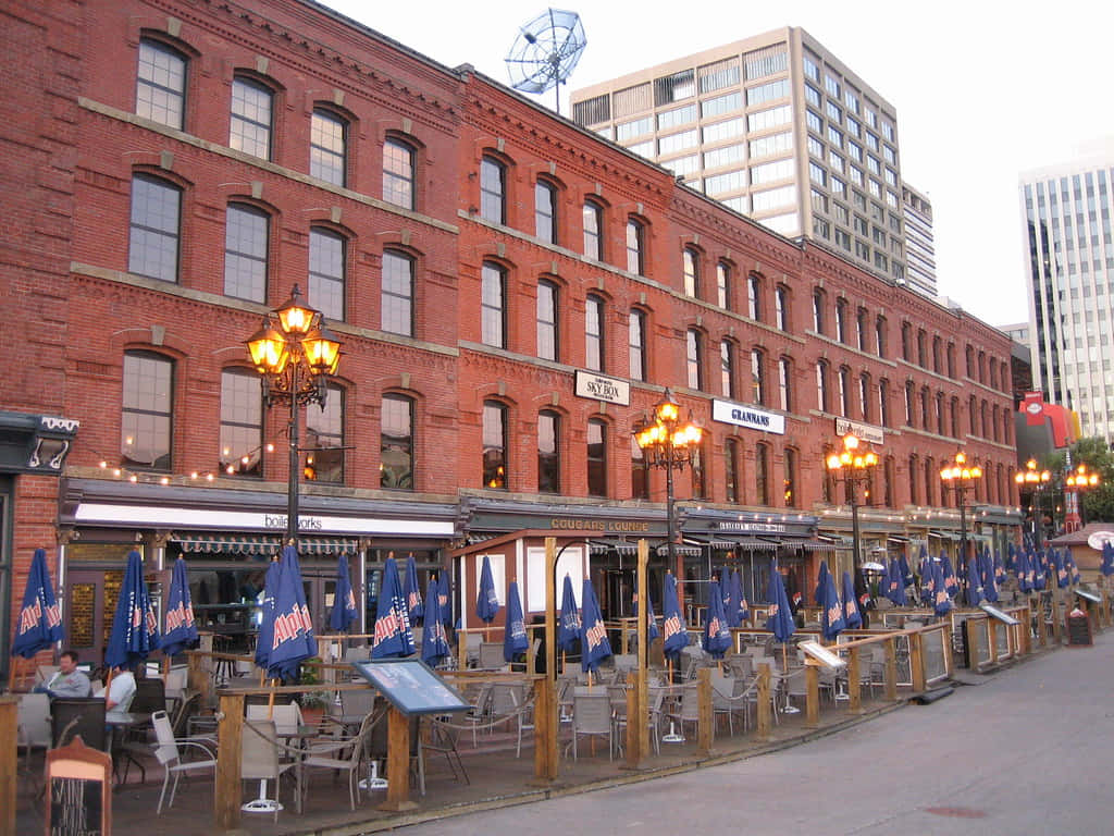 Saint John, historic brick building, dusk, SD Desktop Wallpaper