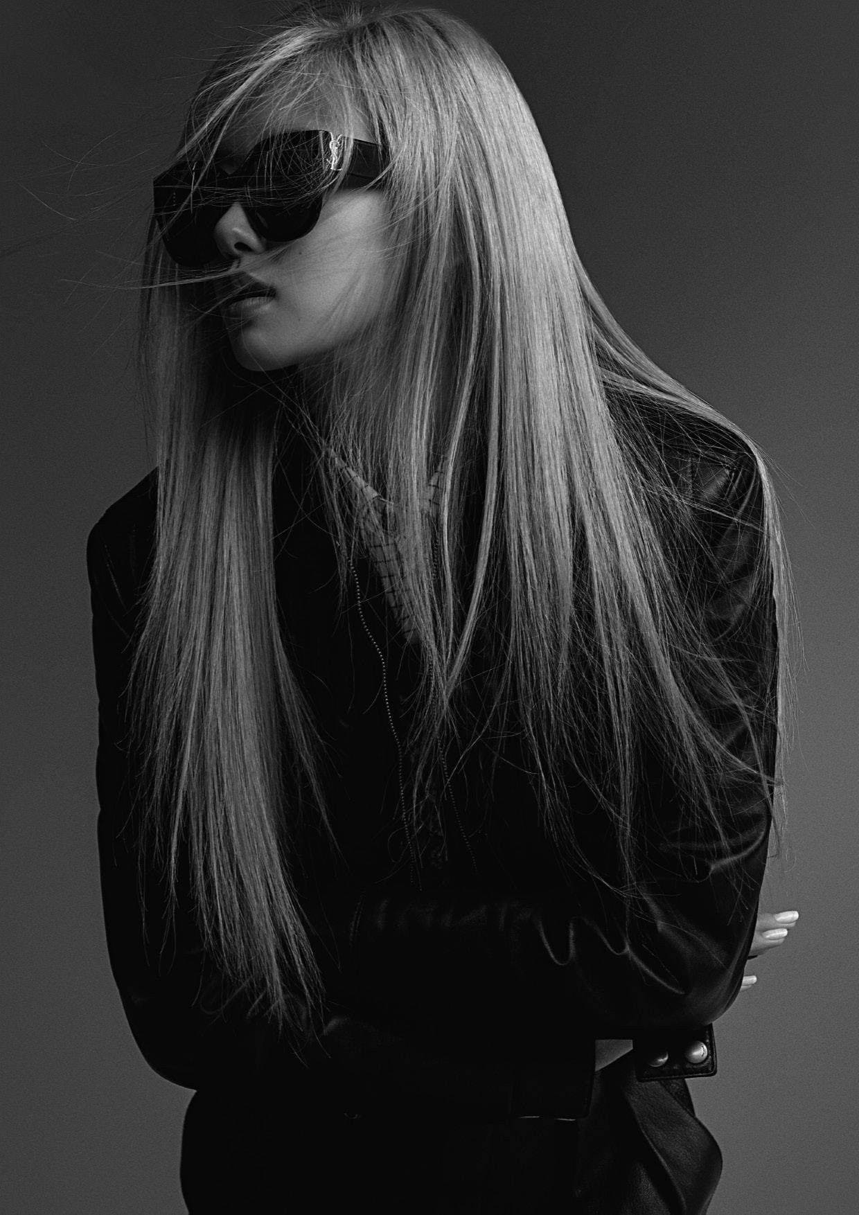 Rose Saint Laurent Sunglasses, Saint Laurent, black leather jacket, HD Phone Wallpaper