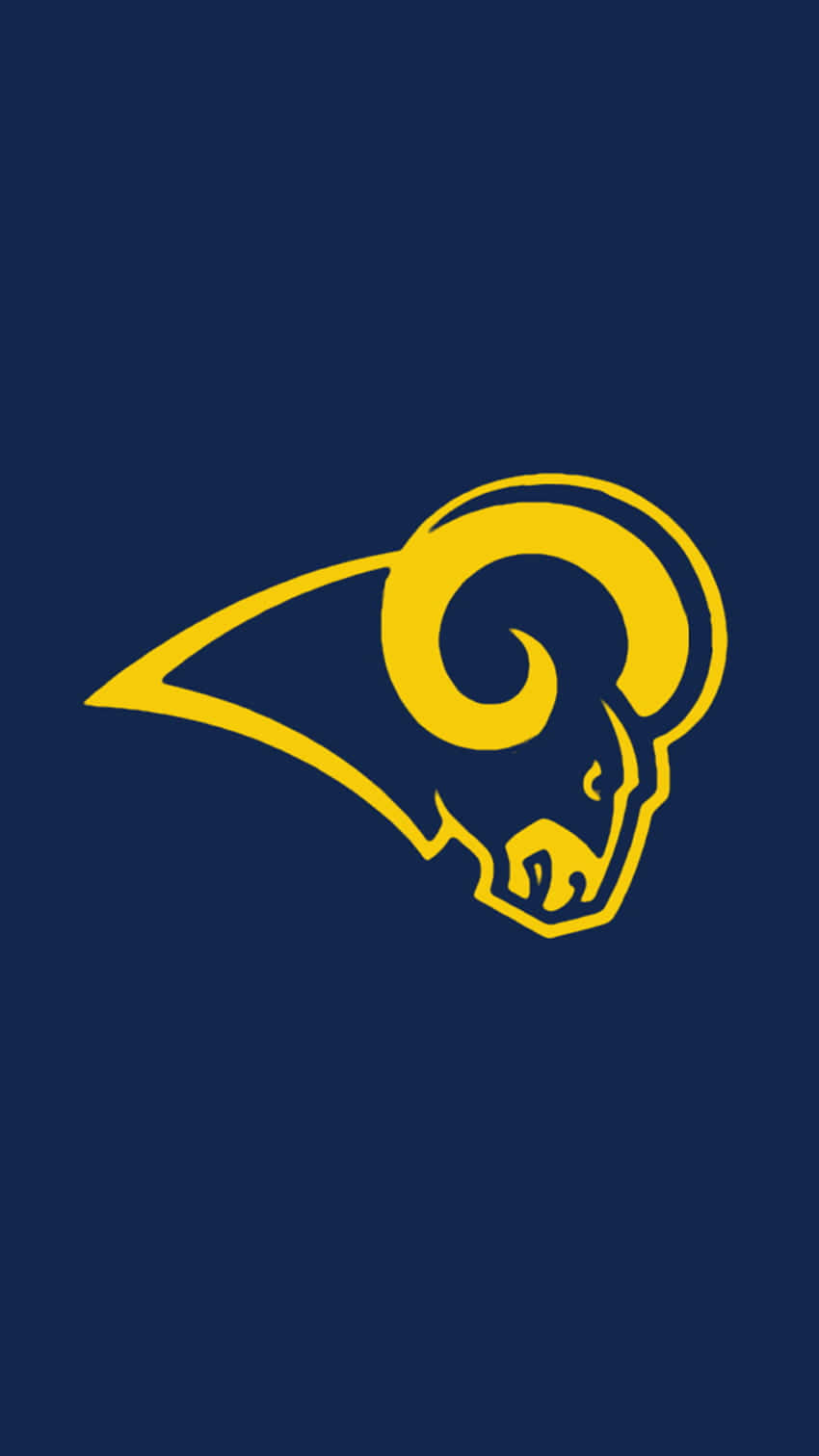 Saint Louis Rams, yellow ram head logo, navy blue background, HD Phone Wallpaper