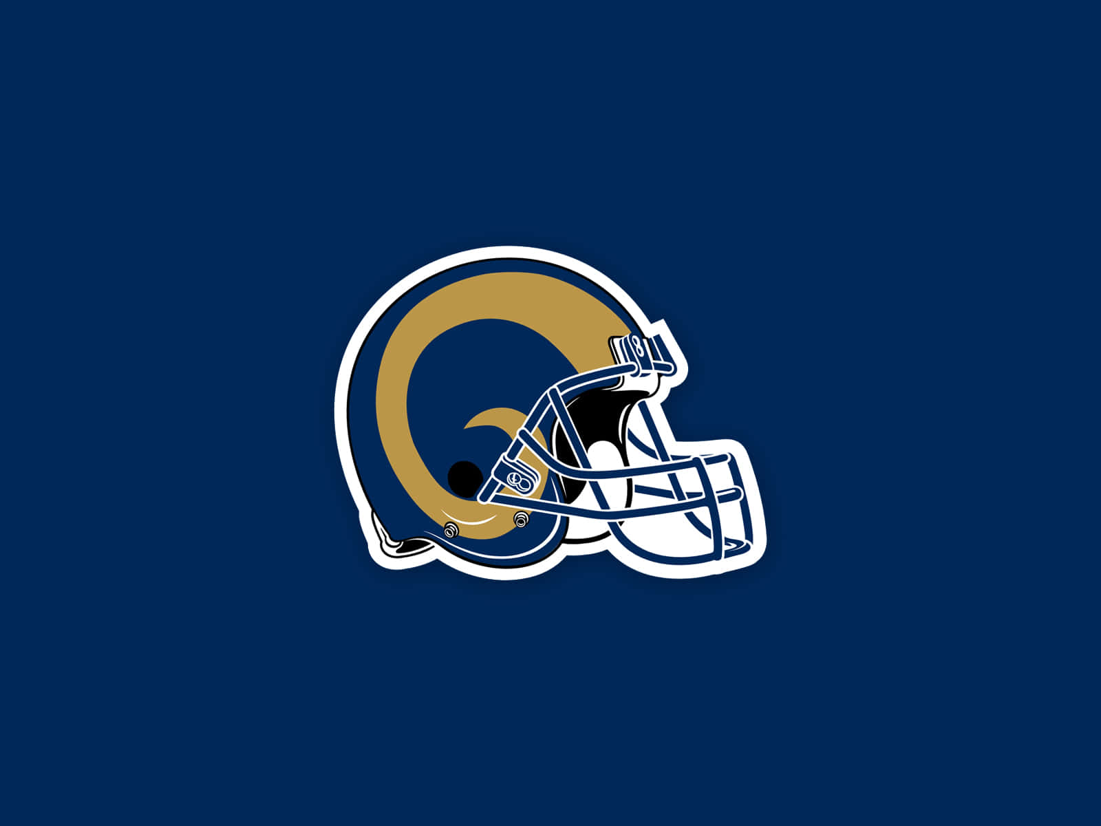 Saint Louis Rams, helmet logo, blue, HD Desktop Wallpaper