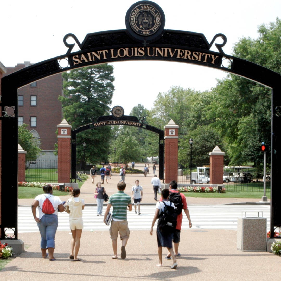 Saint Louis University, arches, black archway, SD Desktop Wallpaper