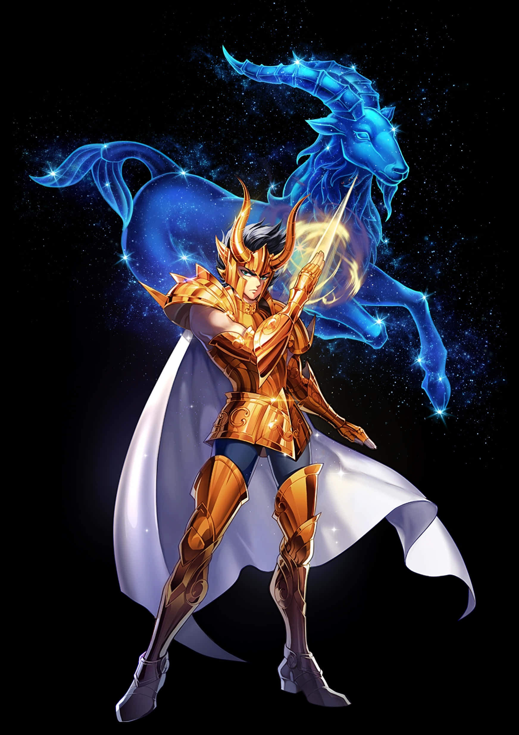 Capricorn Shura, Saint Seiya, golden-armored warrior, Full HD Phone Wallpaper