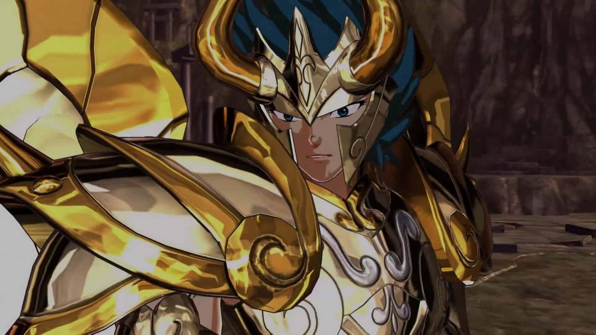 Capricorn Shura, Saint Seiya, golden armor, Full HD Desktop Wallpaper