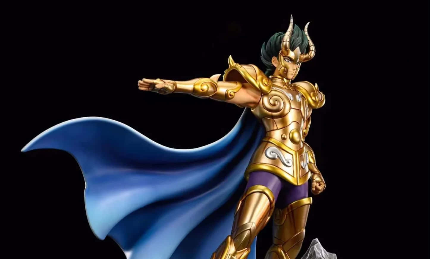 Capricorn Shura, Saint Seiya, golden-armored anime warrior, HD Desktop Wallpaper
