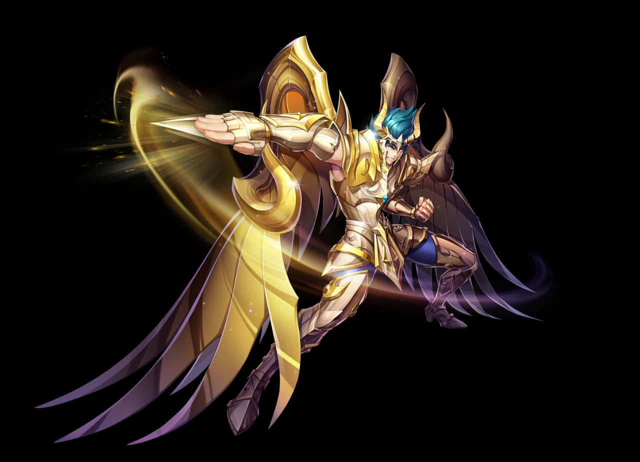 Capricorn Shura, Saint Seiya, golden-armored warrior, HD Desktop Wallpaper