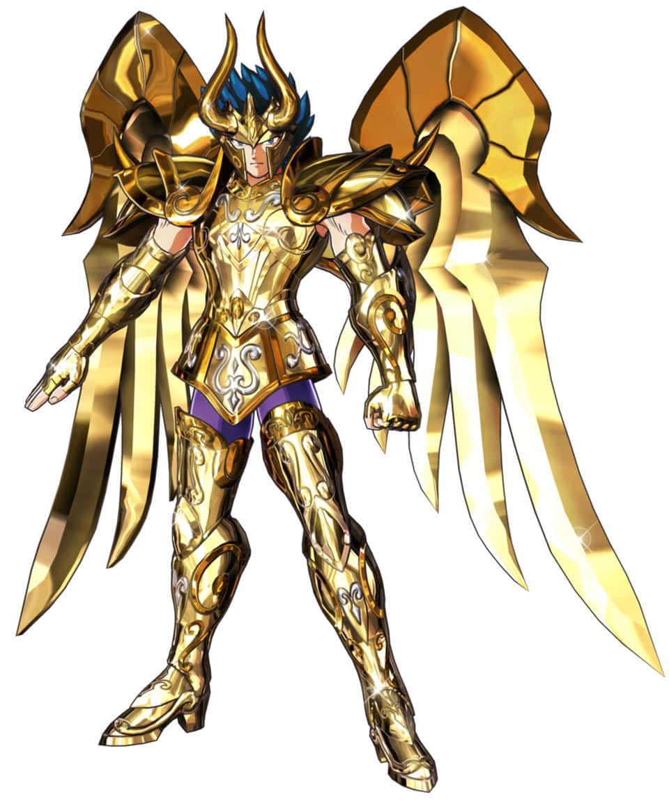 Saint Seiya, Capricorn Shura, golden armored warrior, SD Phone Wallpaper