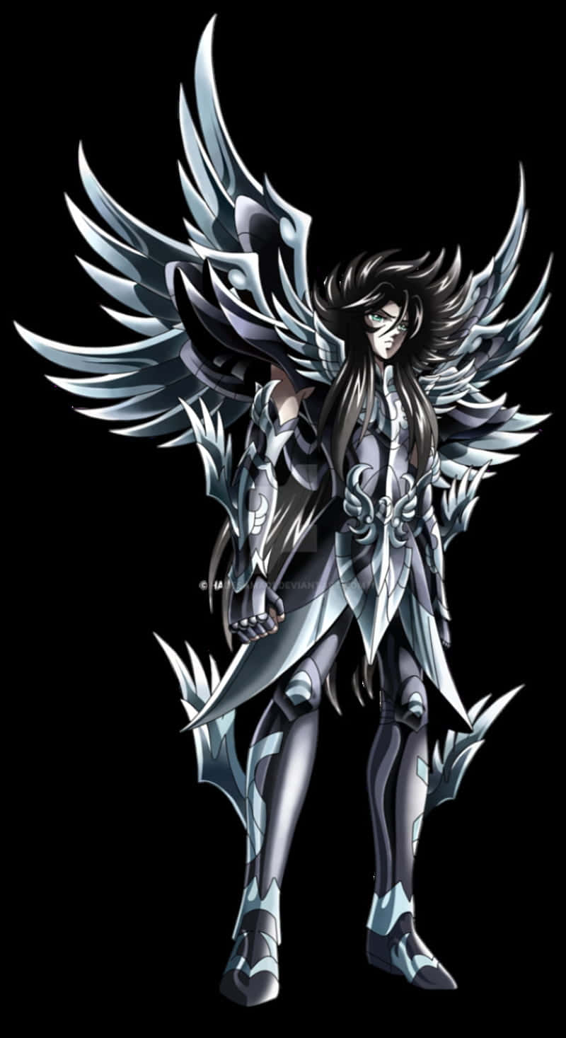 Saint Seiya Hades, silver armor, metallic wings, HD Phone Wallpaper