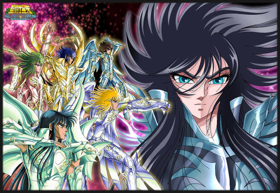 Saint Seiya Hades, epic showdown, armored warriors, SD Desktop Wallpaper