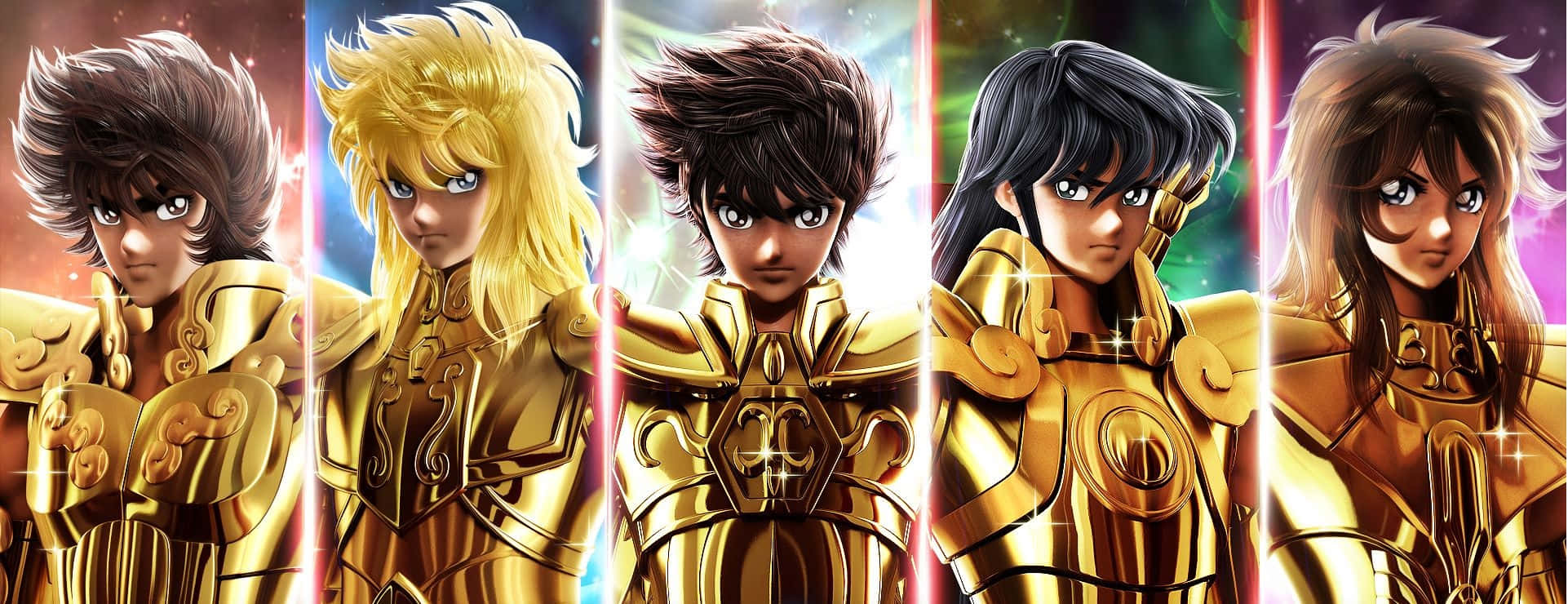 Saint Seiya, Golden Armor, warriors, Full HD Desktop Wallpaper