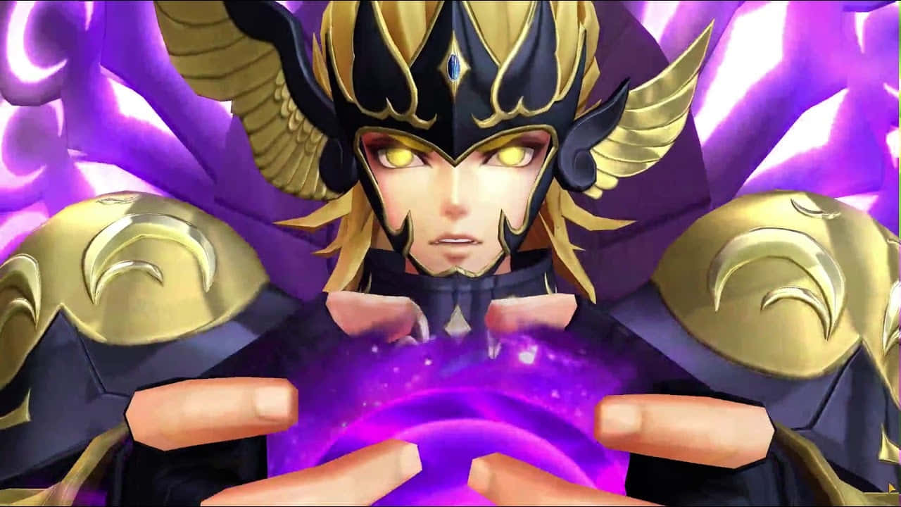 Saint Seiya Hypnos, cosmic power, golden armor, HD Desktop Wallpaper