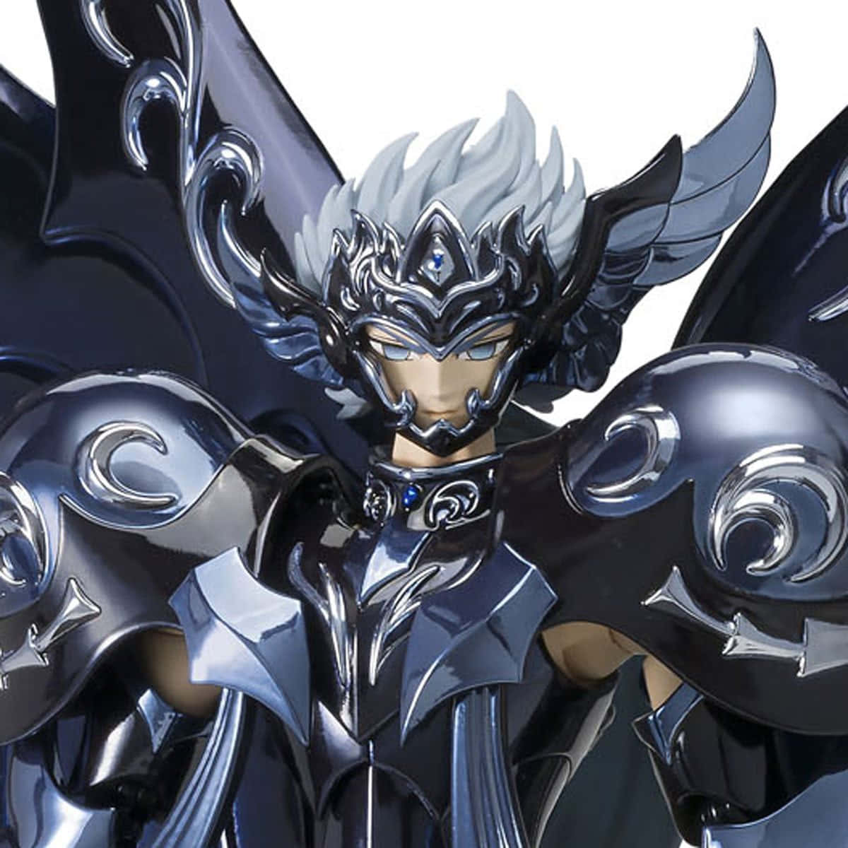 Saint Seiya, Thanatos, black and silver armor, SD Desktop Wallpaper