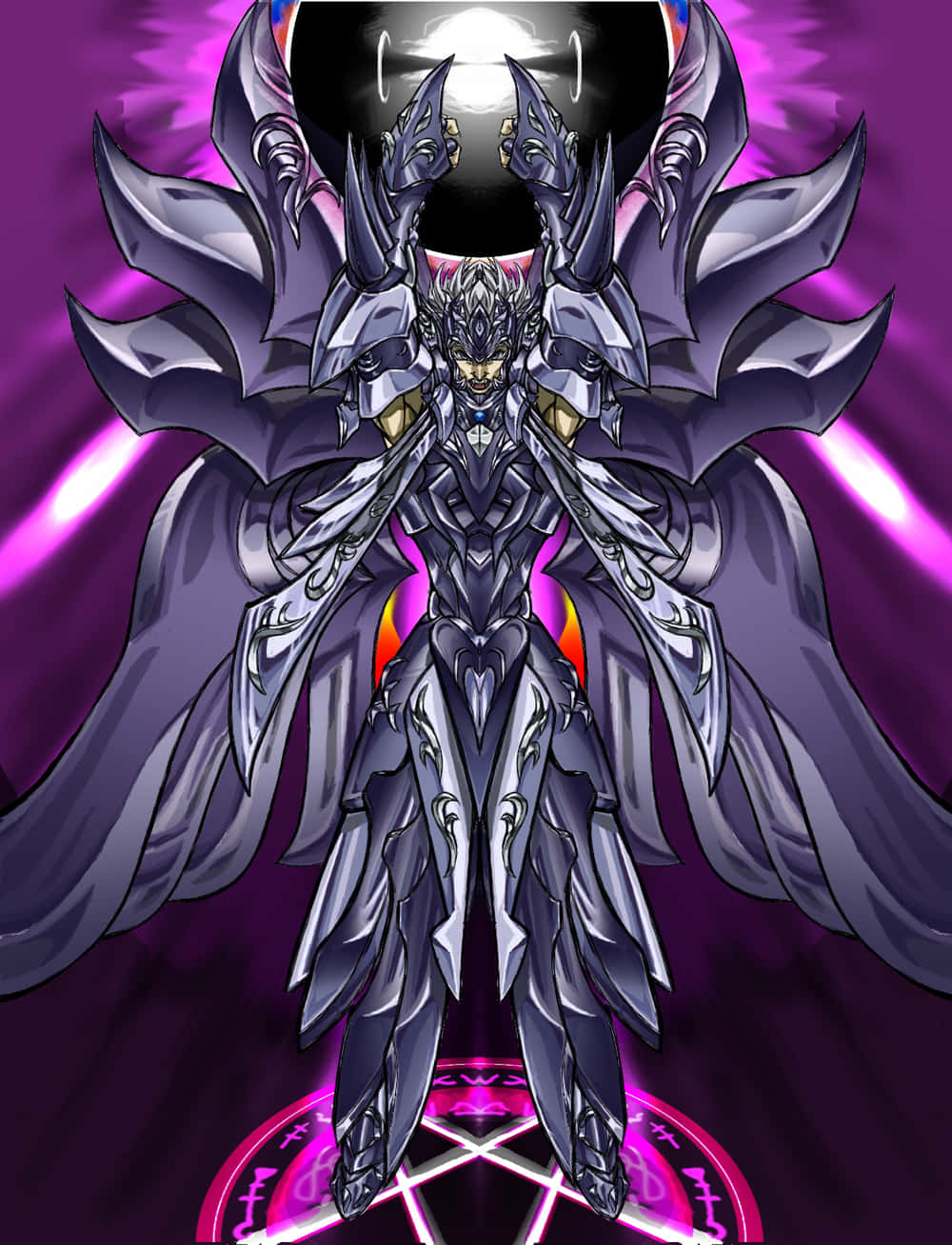 Thanatos, Saint Seiya, bat-like wings, HD Phone Wallpaper