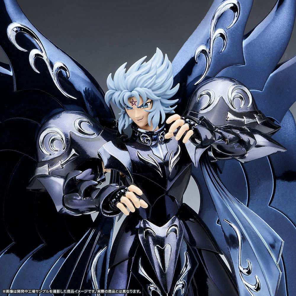 Thanatos, Saint Seiya, silver-haired warrior, SD Desktop Wallpaper