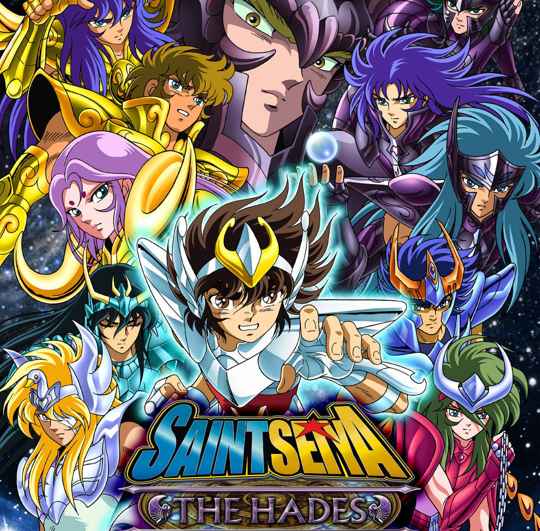 Saint Seiya, warriors, colorful armor, HD Desktop Wallpaper