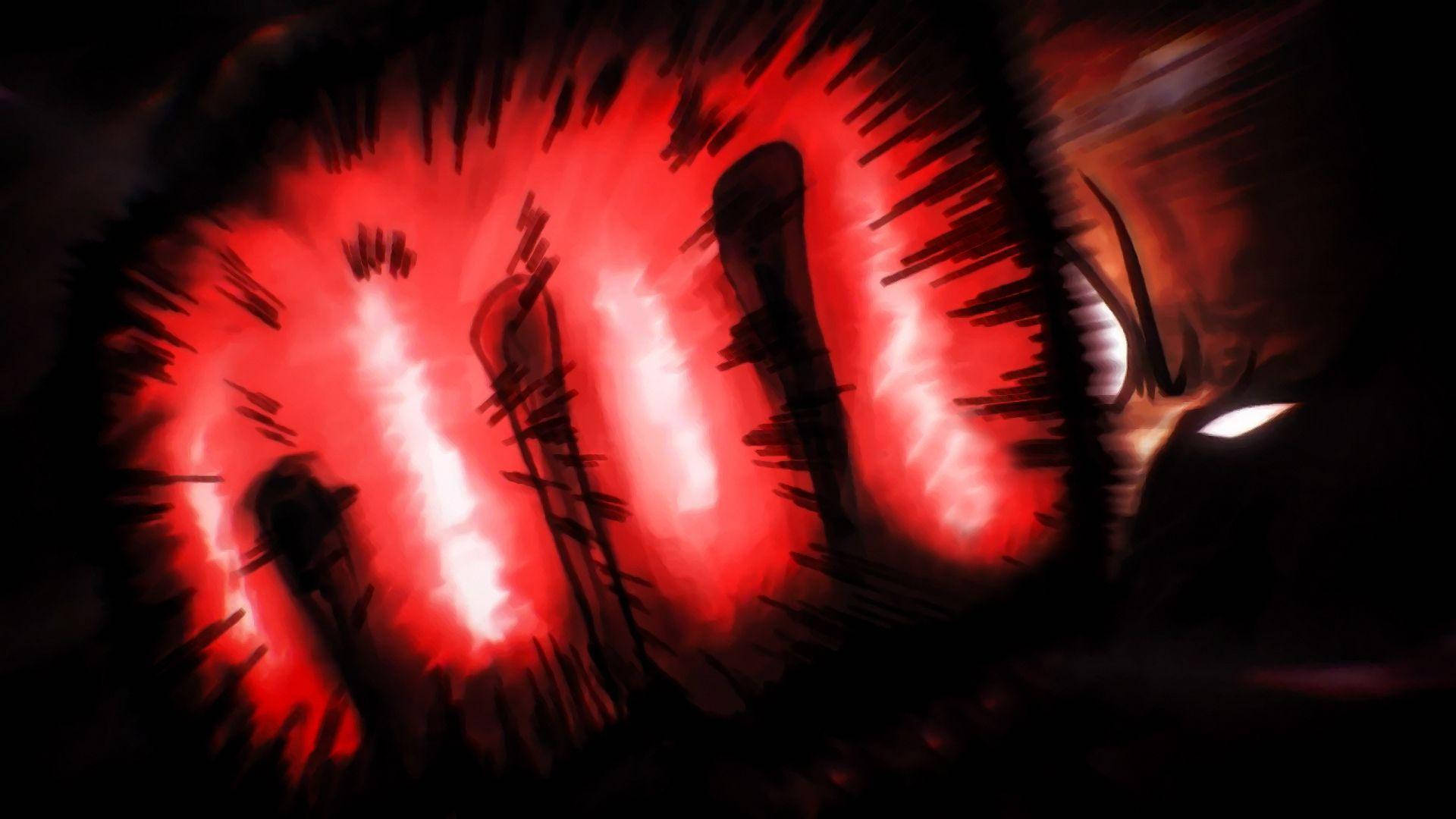 Saitama, glowing red pupils, jagged black outlines, Full HD Desktop Wallpaper