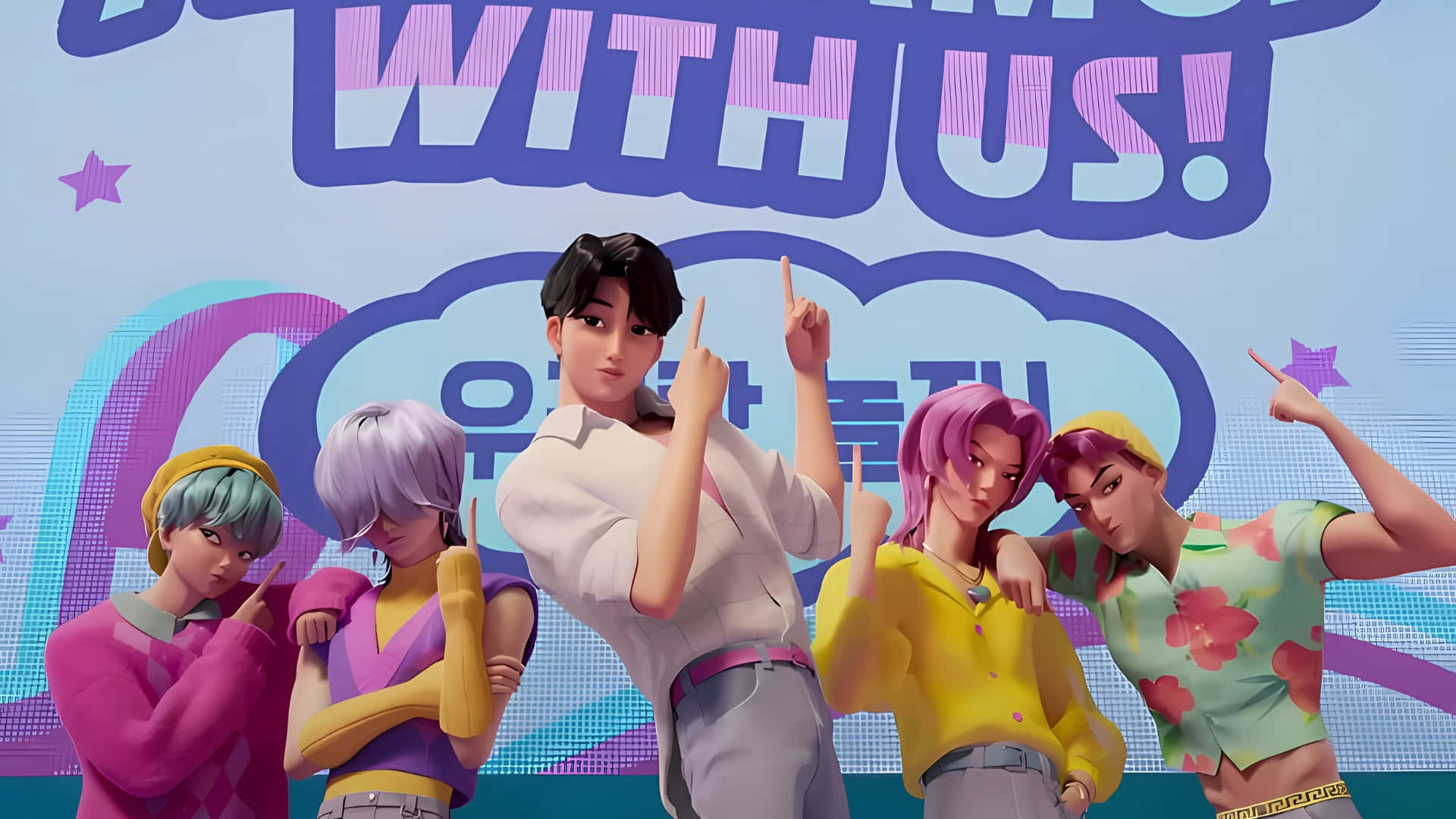 Saja Boys, animated group, five animated teens, Full HD Desktop Wallpaper
