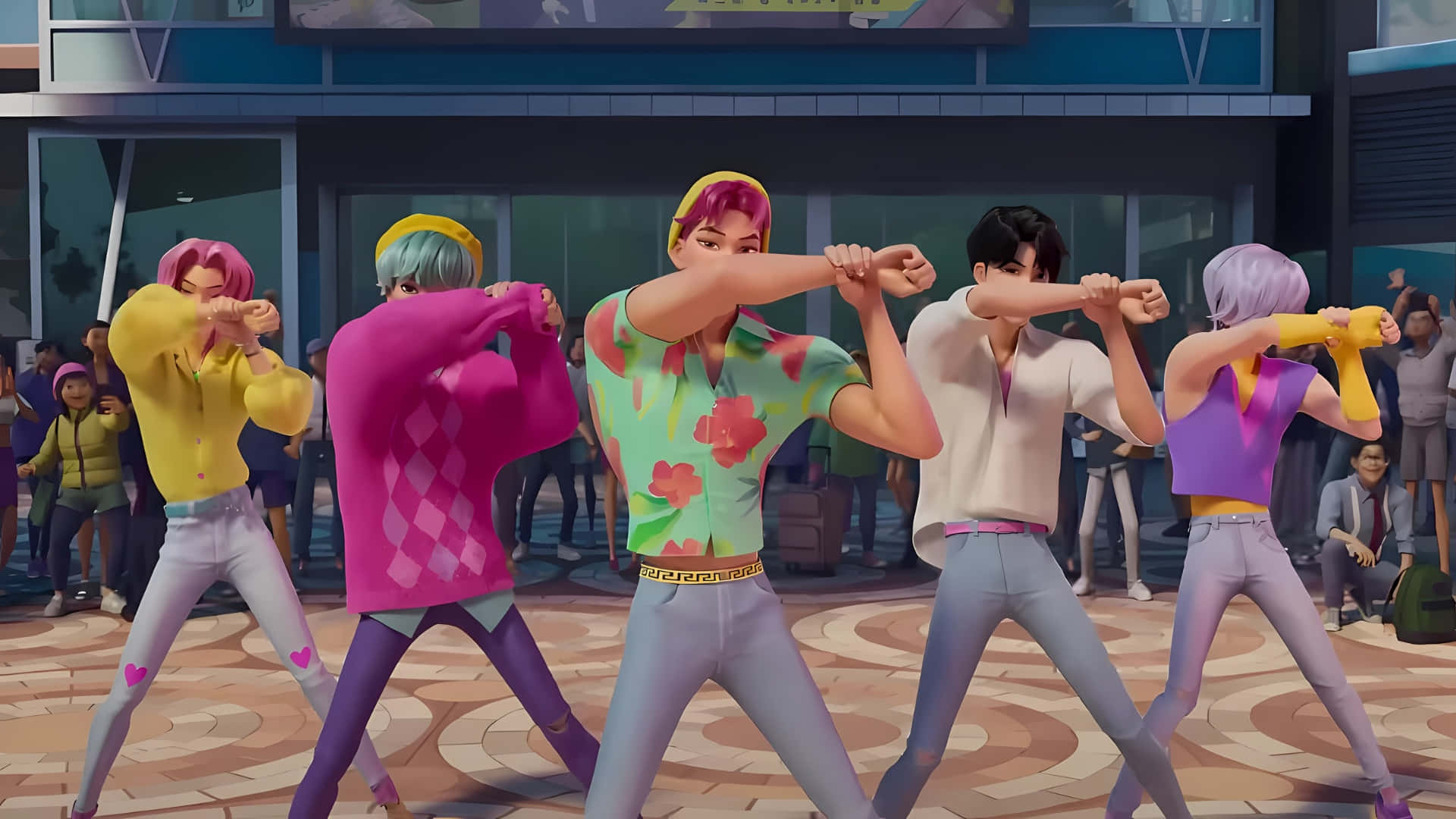 Saja Boys, dance crew, animated teens, Full HD Desktop Wallpaper
