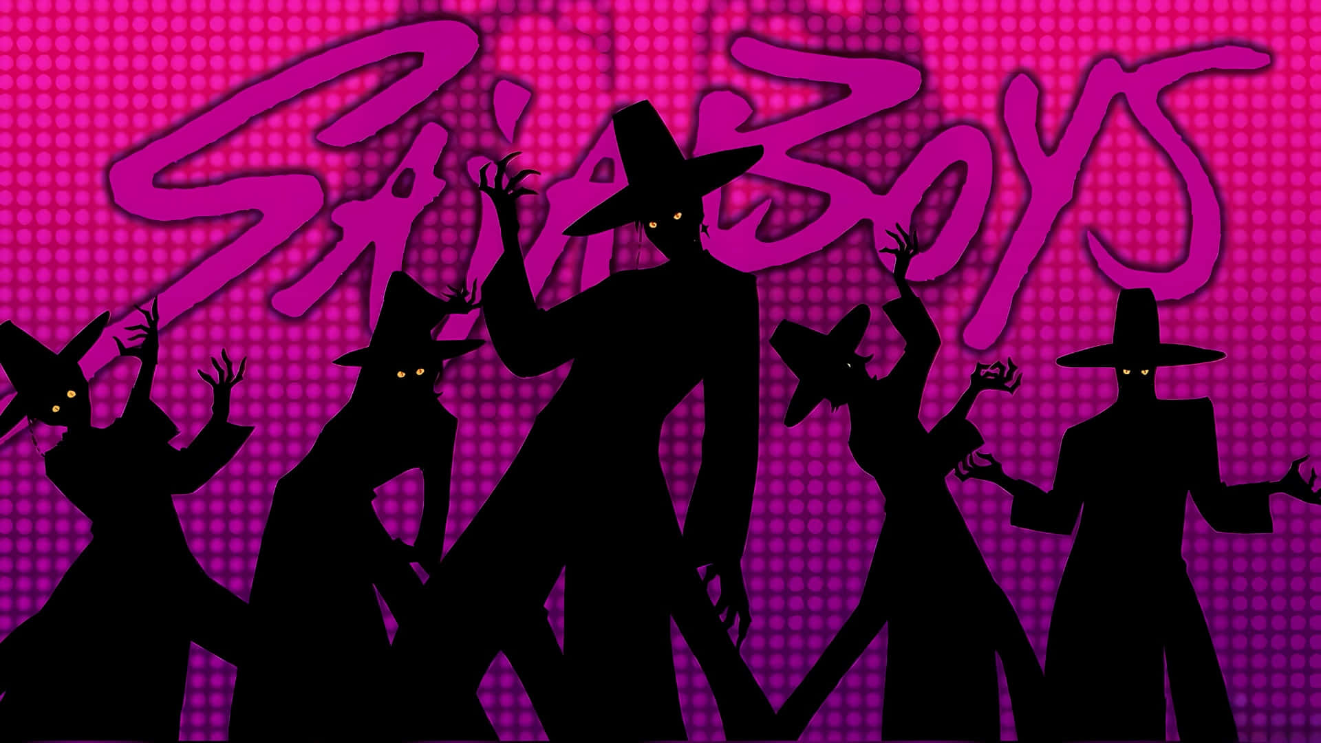 Saja Boys, silhouetted figures, wide-brimmed hats, Full HD Desktop Wallpaper