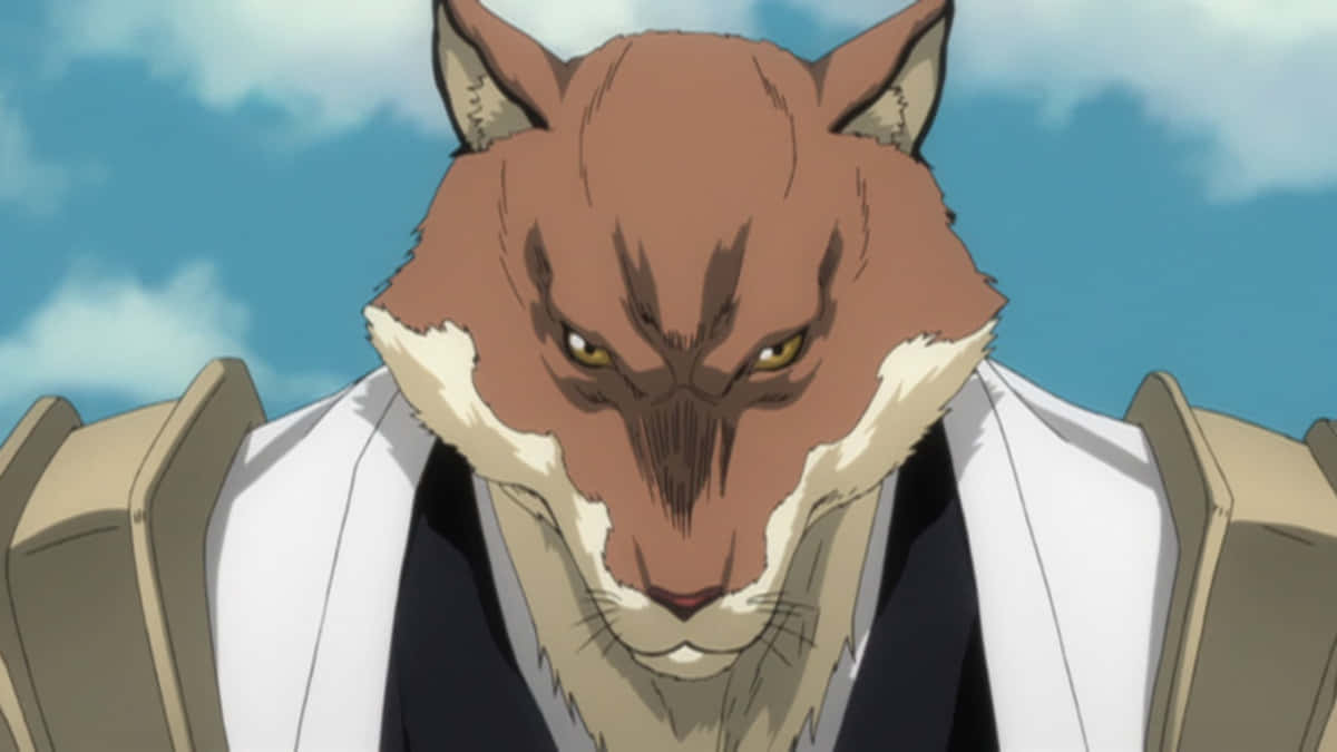 Sajin Komamura, anthropomorphic fox, amber eyes, SD Desktop Wallpaper