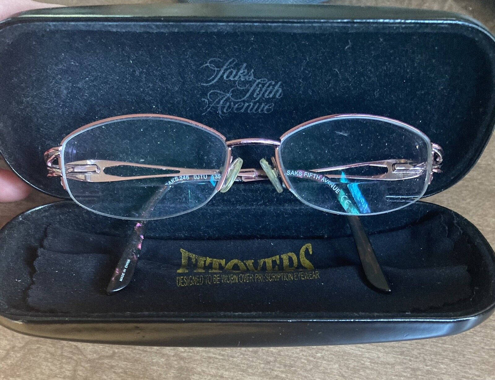 Saks Fifth Avenue, bluemarine, rose gold framed glasses, HD Desktop Wallpaper