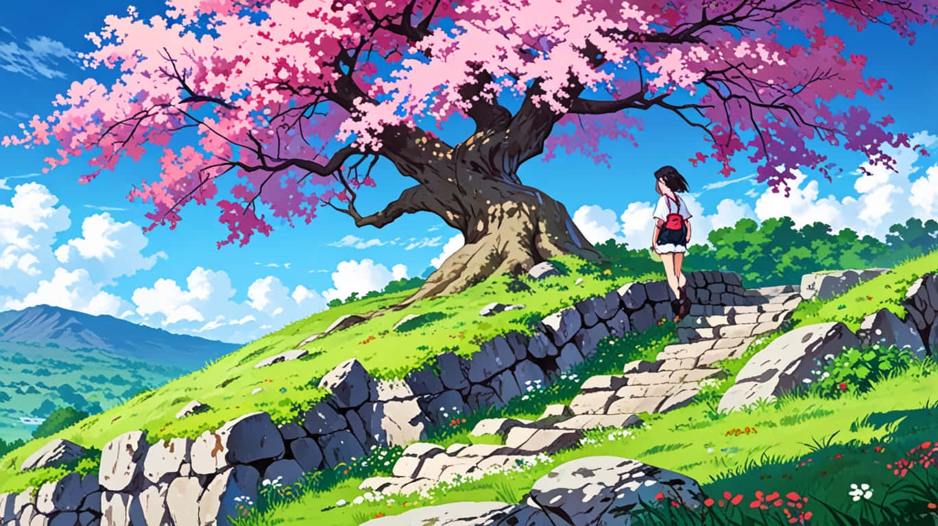 Sakura, pink blossoms, cherry blossom tree, HD Desktop Wallpaper