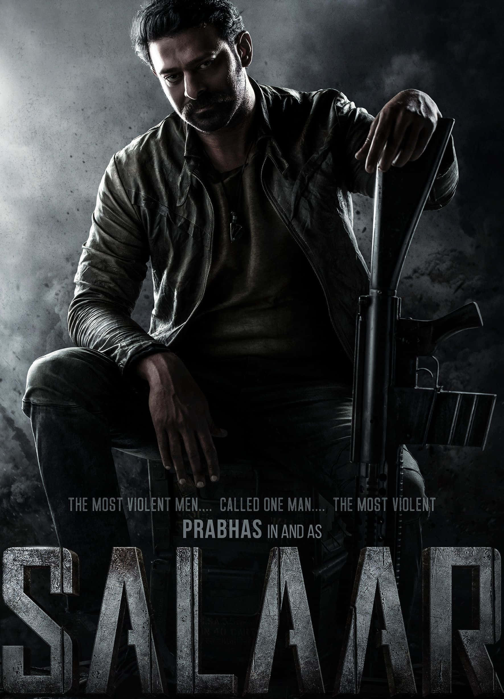 Salaar, leather jacket, rifle, Full HD Phone Wallpaper