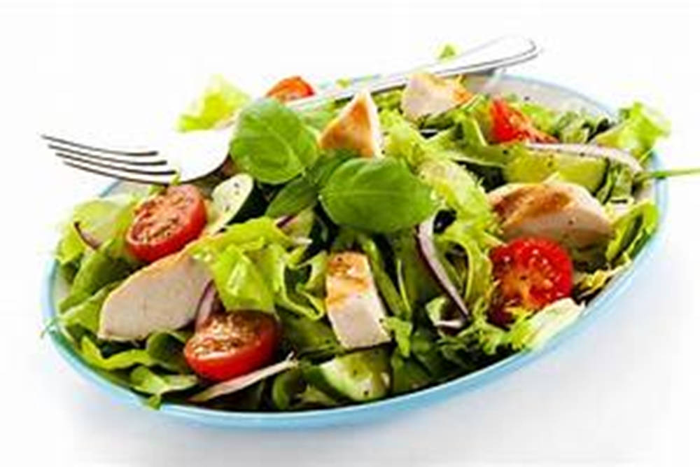 arugula salad, grilled chicken, cherry tomatoes, SD Desktop Wallpaper