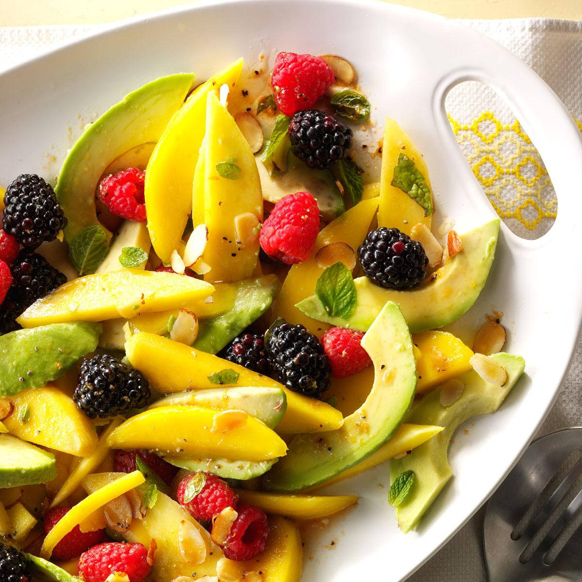 avocado, berries, mango, SD Desktop Wallpaper