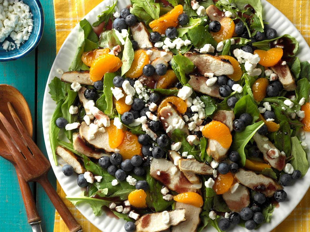 meat berries, citrus salad, blueberries, SD Desktop Wallpaper