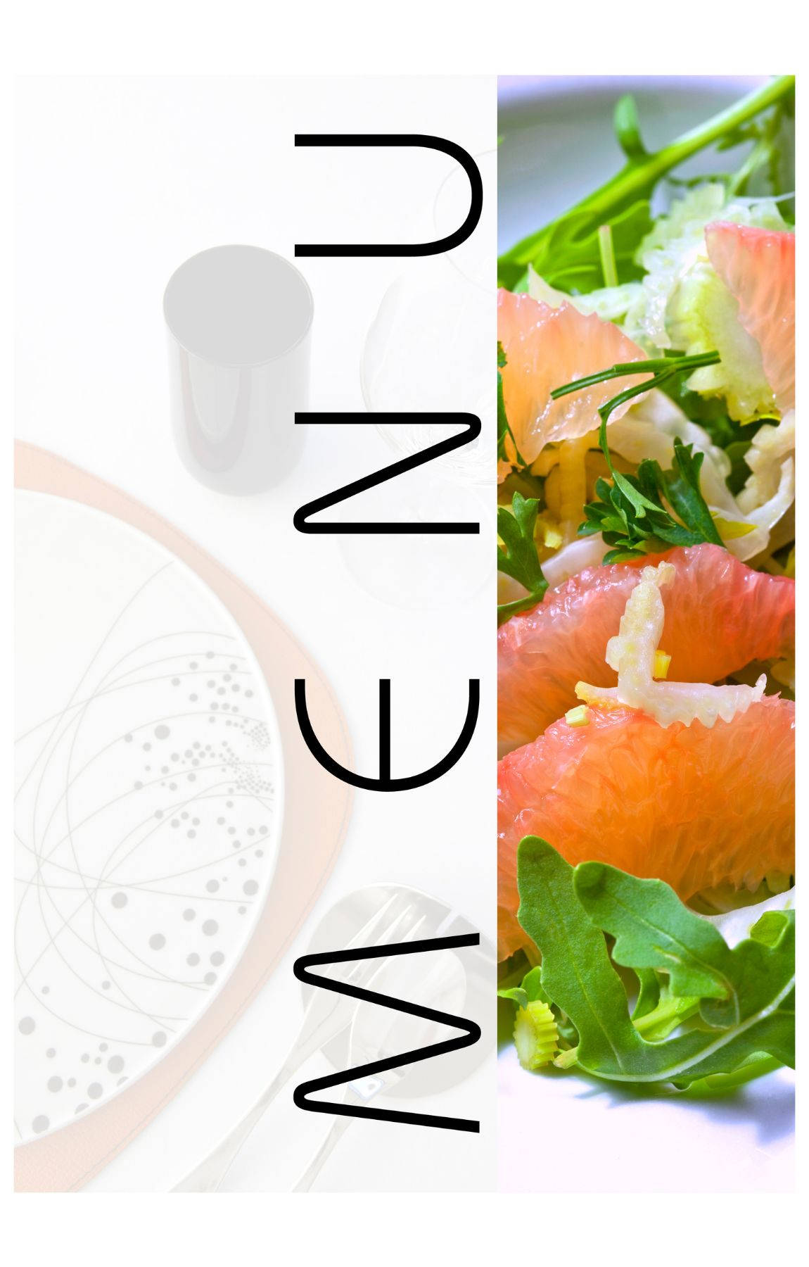 menu salad, citrus salad, arugula, HD Phone Wallpaper