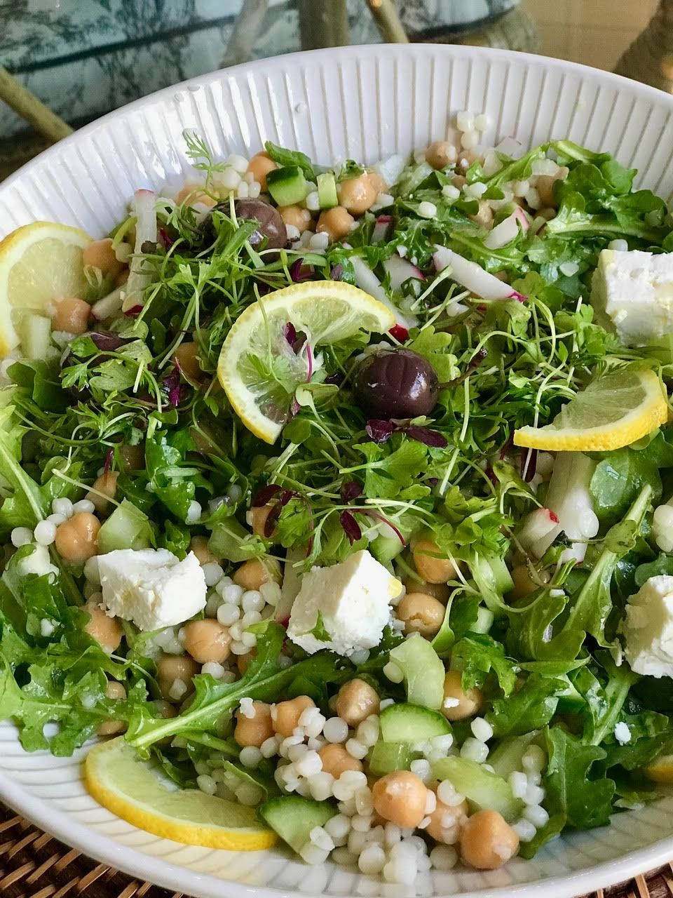 arugula leaves, cucumber, peas, HD Phone Wallpaper