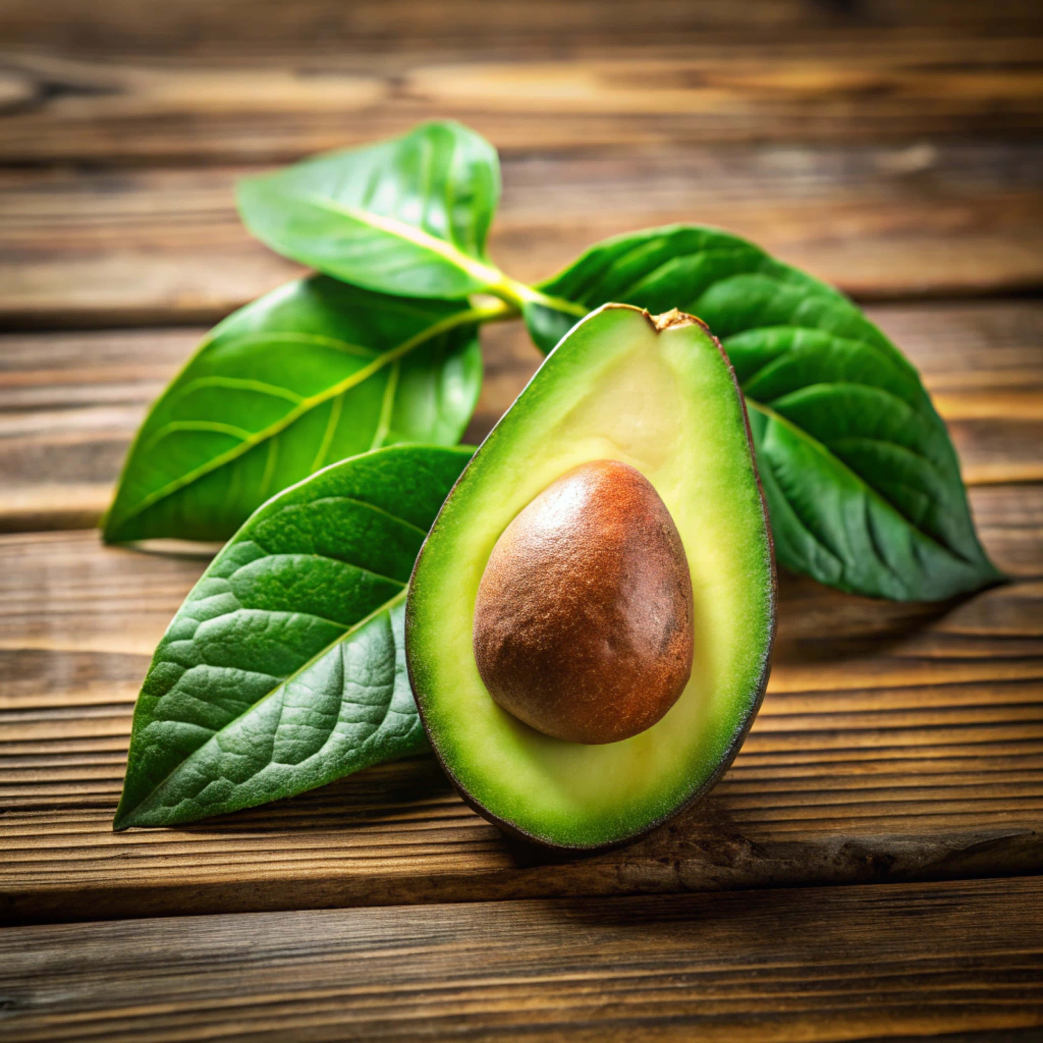green avocado, halved avocado, large brown pit, 4K Desktop Wallpaper
