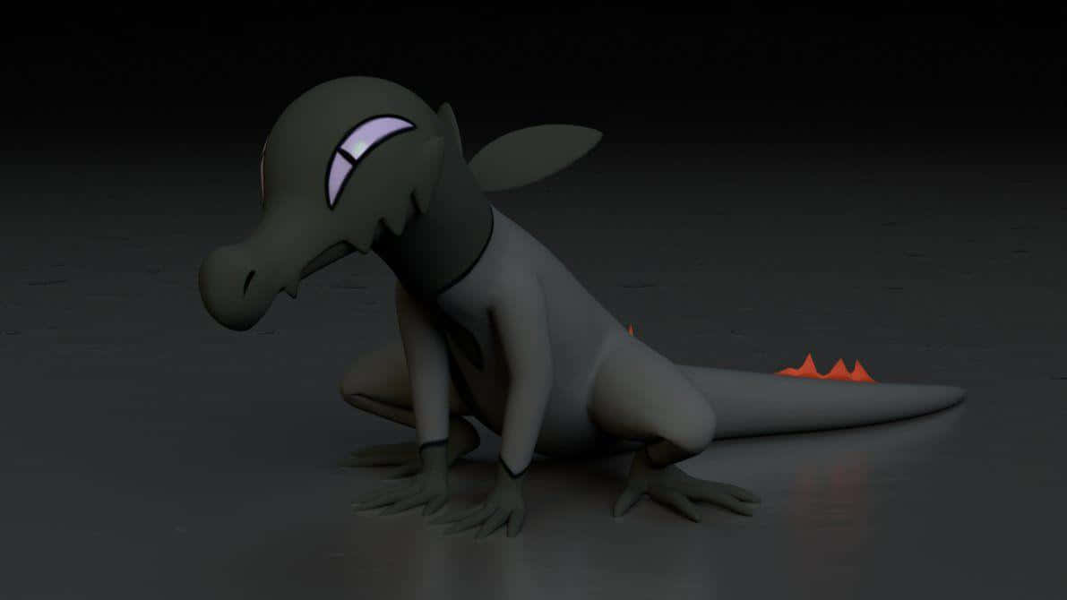 Salandit, gray, glowing purple eyes, SD Desktop Wallpaper
