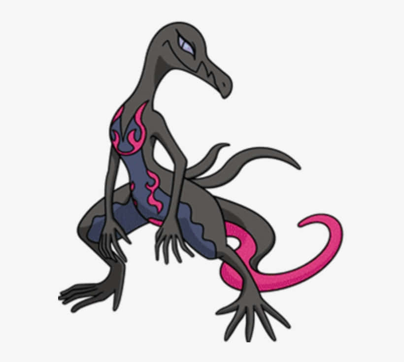Salazzle, poison pokemon, dark gray, SD Desktop Wallpaper