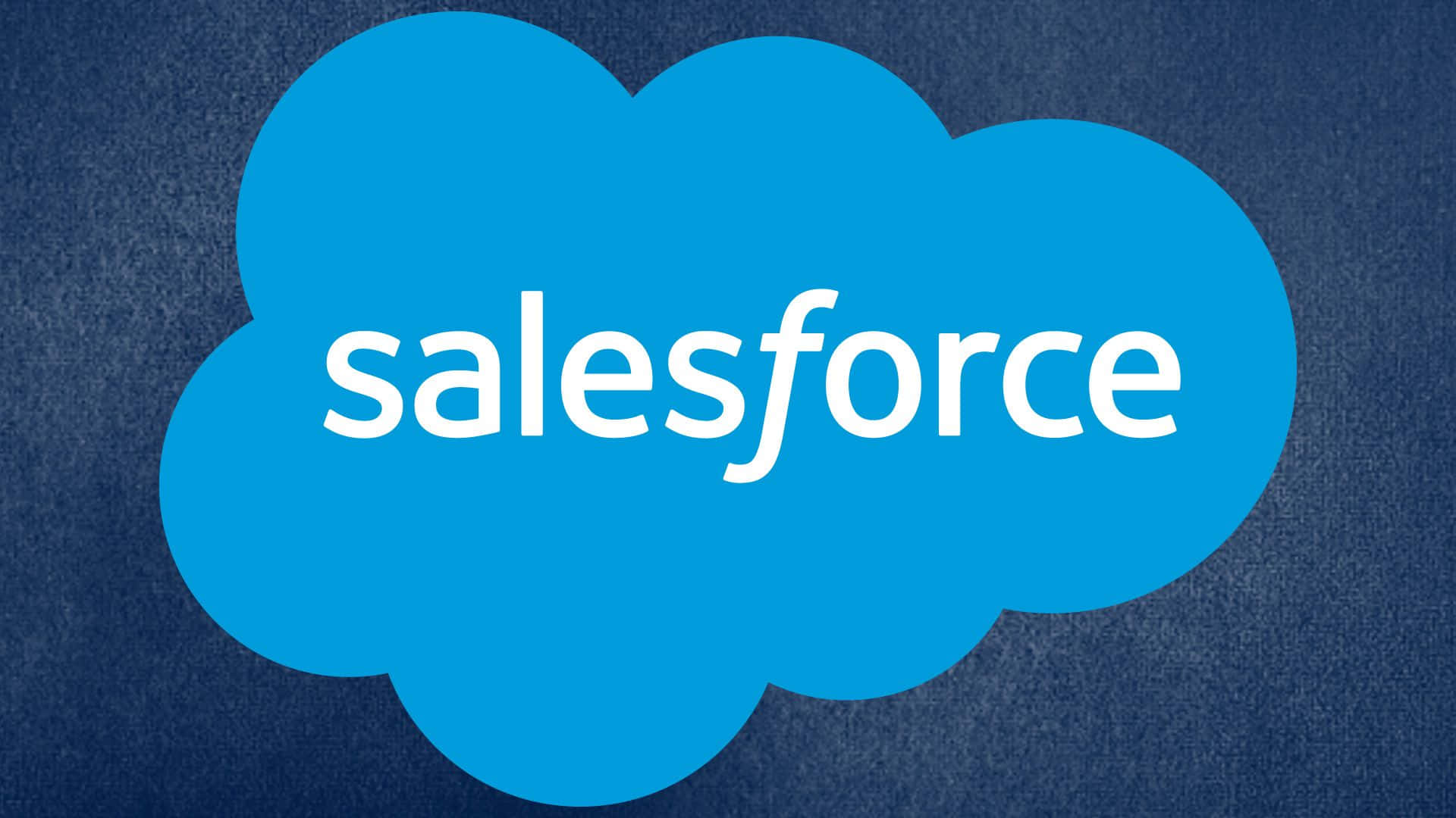 salesforce, blue cloud-shaped logo, white 'salesforce' text, Full HD Desktop Wallpaper