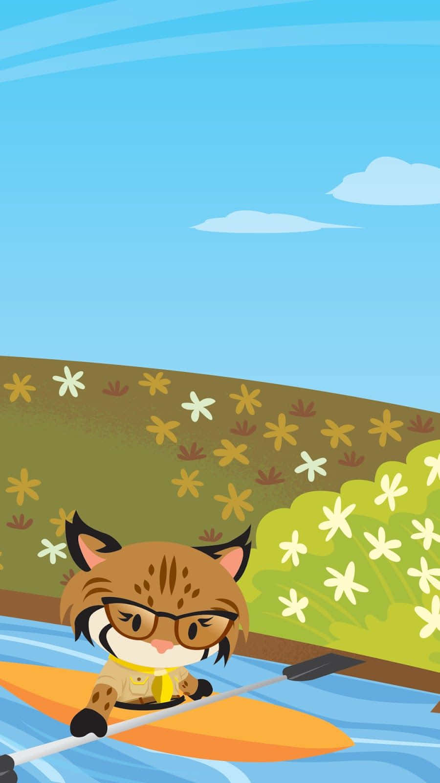 Salesforce, cartoon leopard, glasses, HD Phone Wallpaper