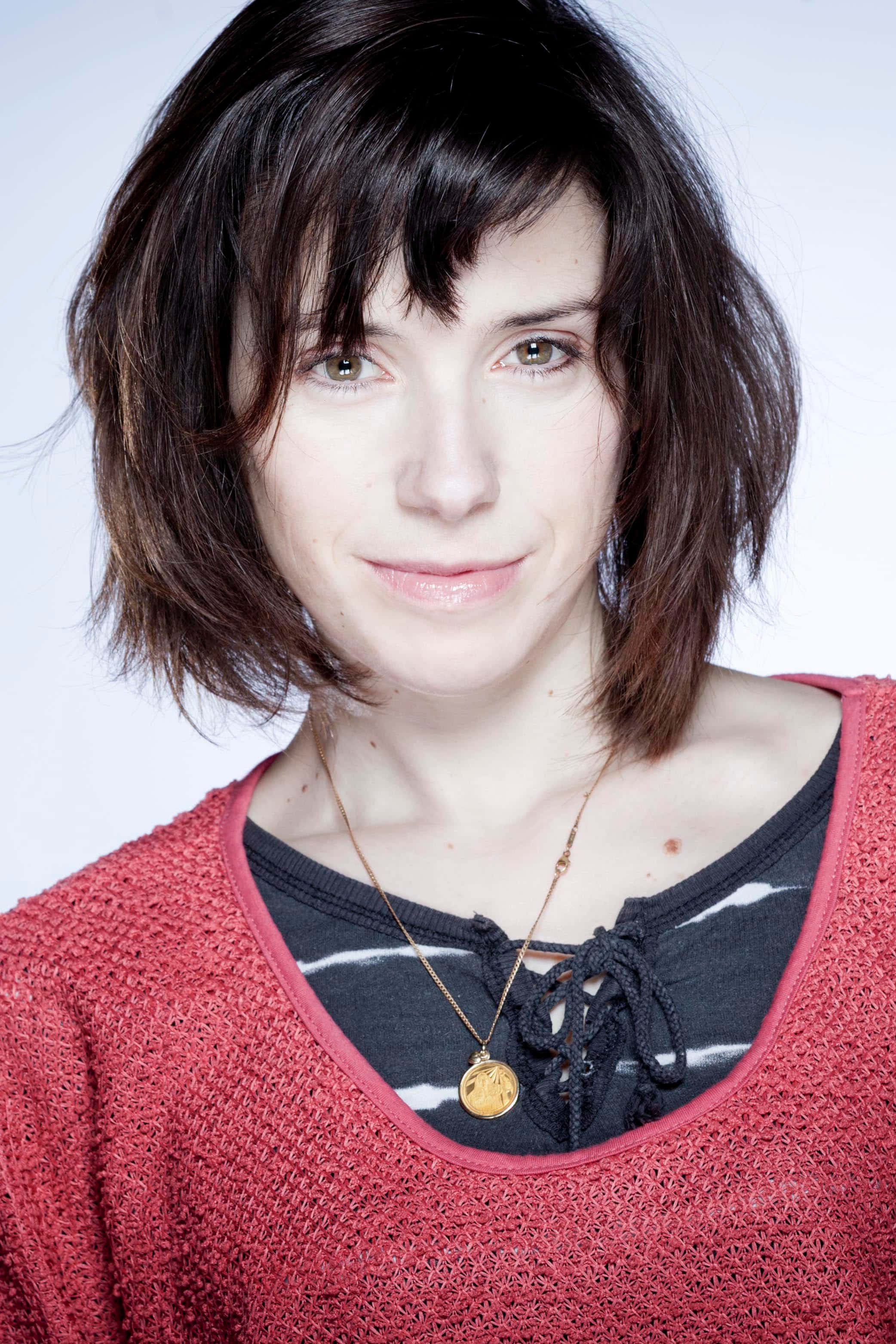 Sally Hawkins, dark bob haircut, bangs, 2K Phone Wallpaper