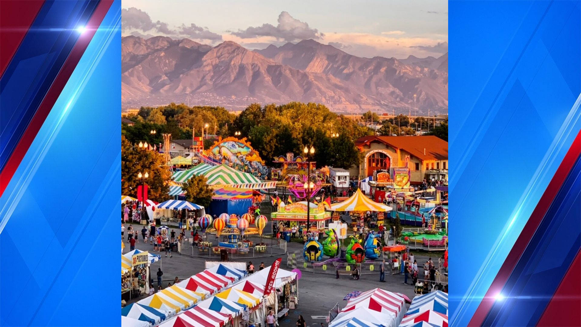Salt Lake City, carnival, colorful rides, Full HD Desktop Wallpaper