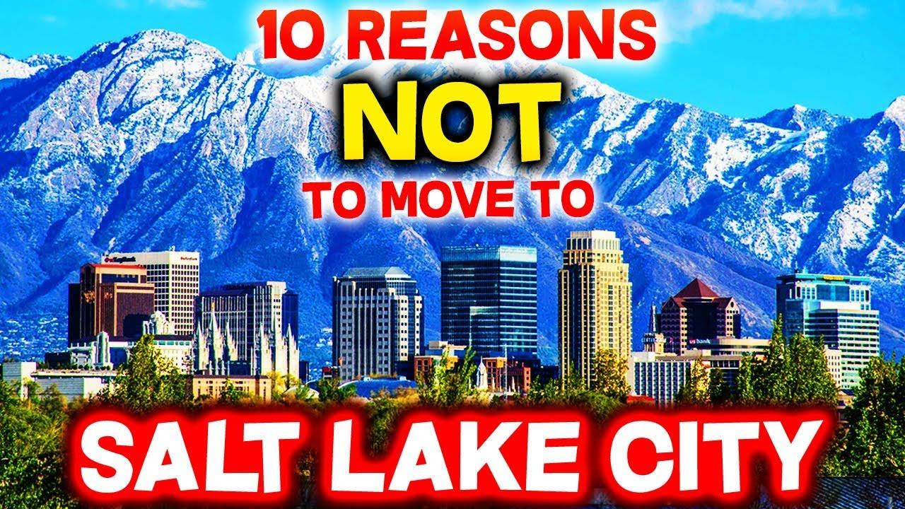 Salt Lake City, snow-capped mountains, clear blue sky, HD Desktop Wallpaper